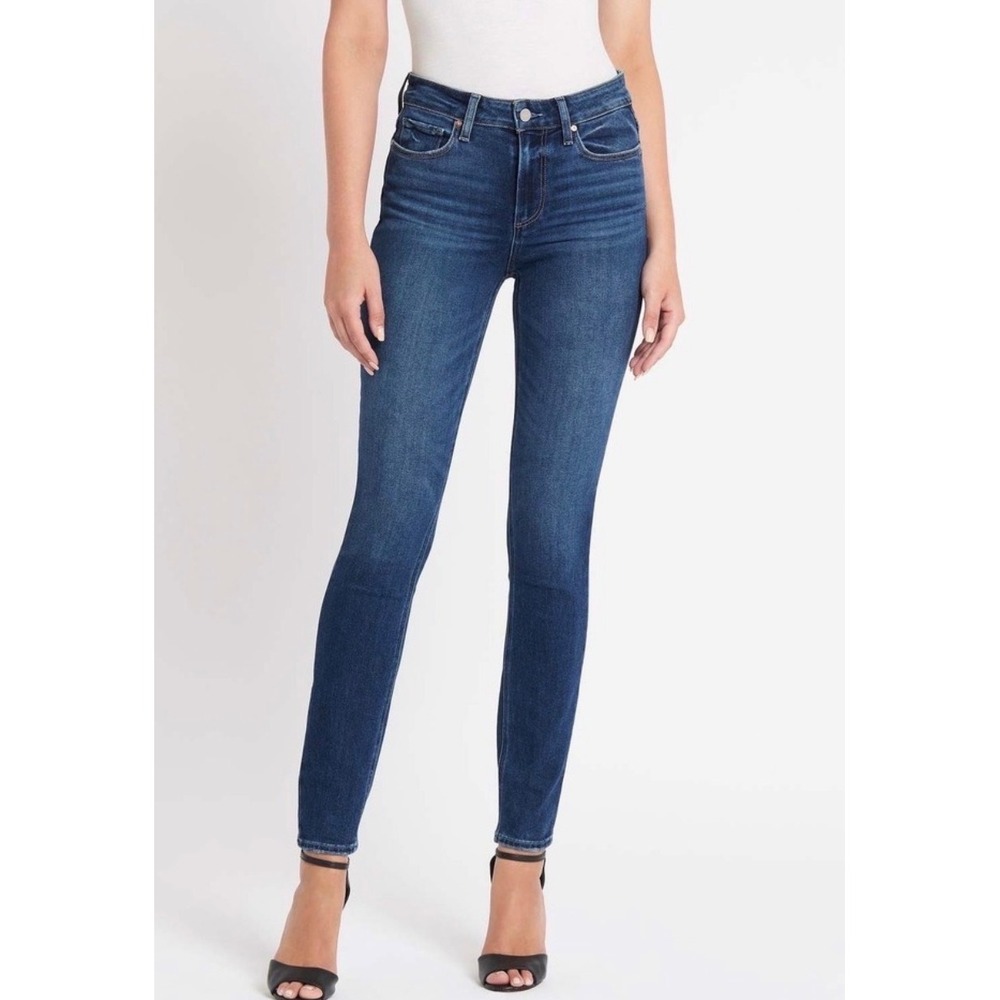 Paige Hoxton Ultra Skinny Jeans Womens 27 Dark Indigo High Rise Stretch Denim